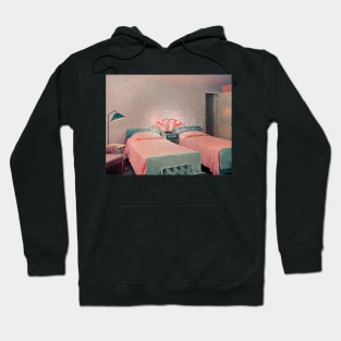 Retro bedroom 1942 pink and mysterious, who woke up and gone Hoodie